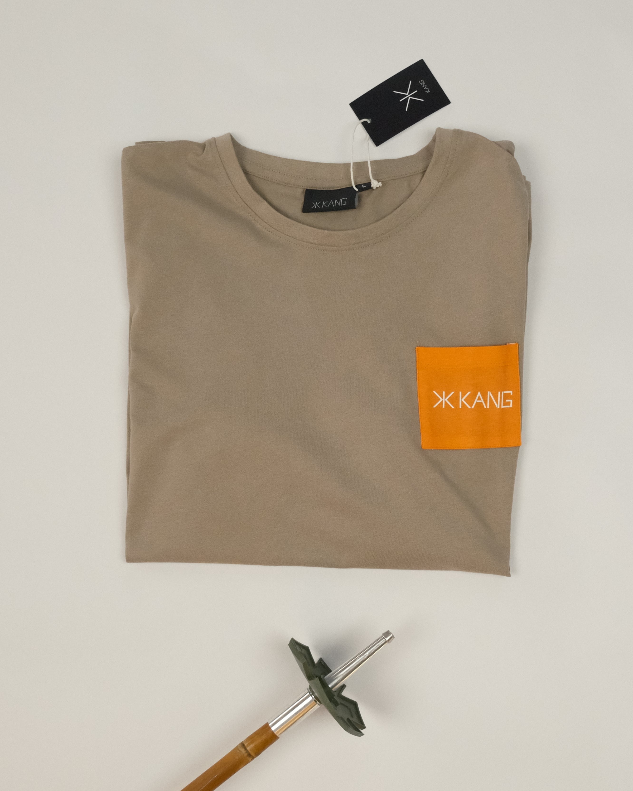 Kang Pocket T-Shirt, Khaki